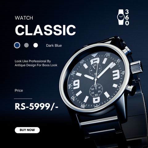 Classic Look Premium Watch 2025 || Boos Look on Your Wrist || Descent Navy Blue Shade